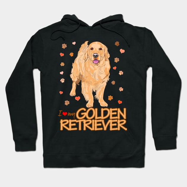 I love my Golden Retriever! Especially for Golden owners! Hoodie by rs-designs